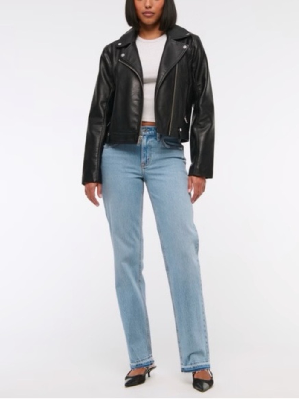 Abercrombie Curve Love High Rise 90s Straight